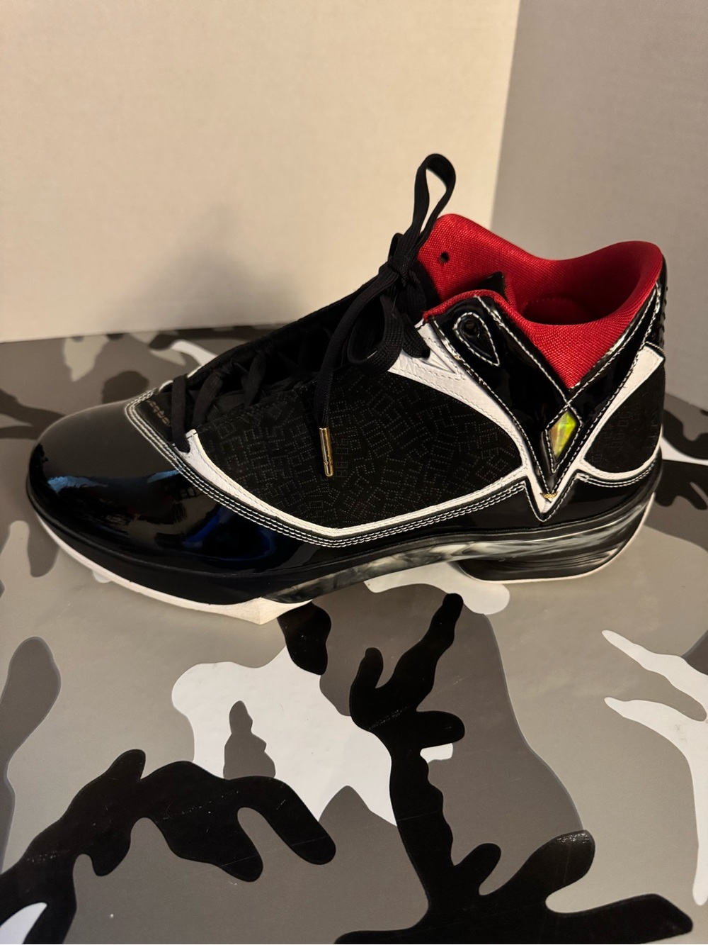 Jordan Men's Black, Red and White Basketball Sneakers legit